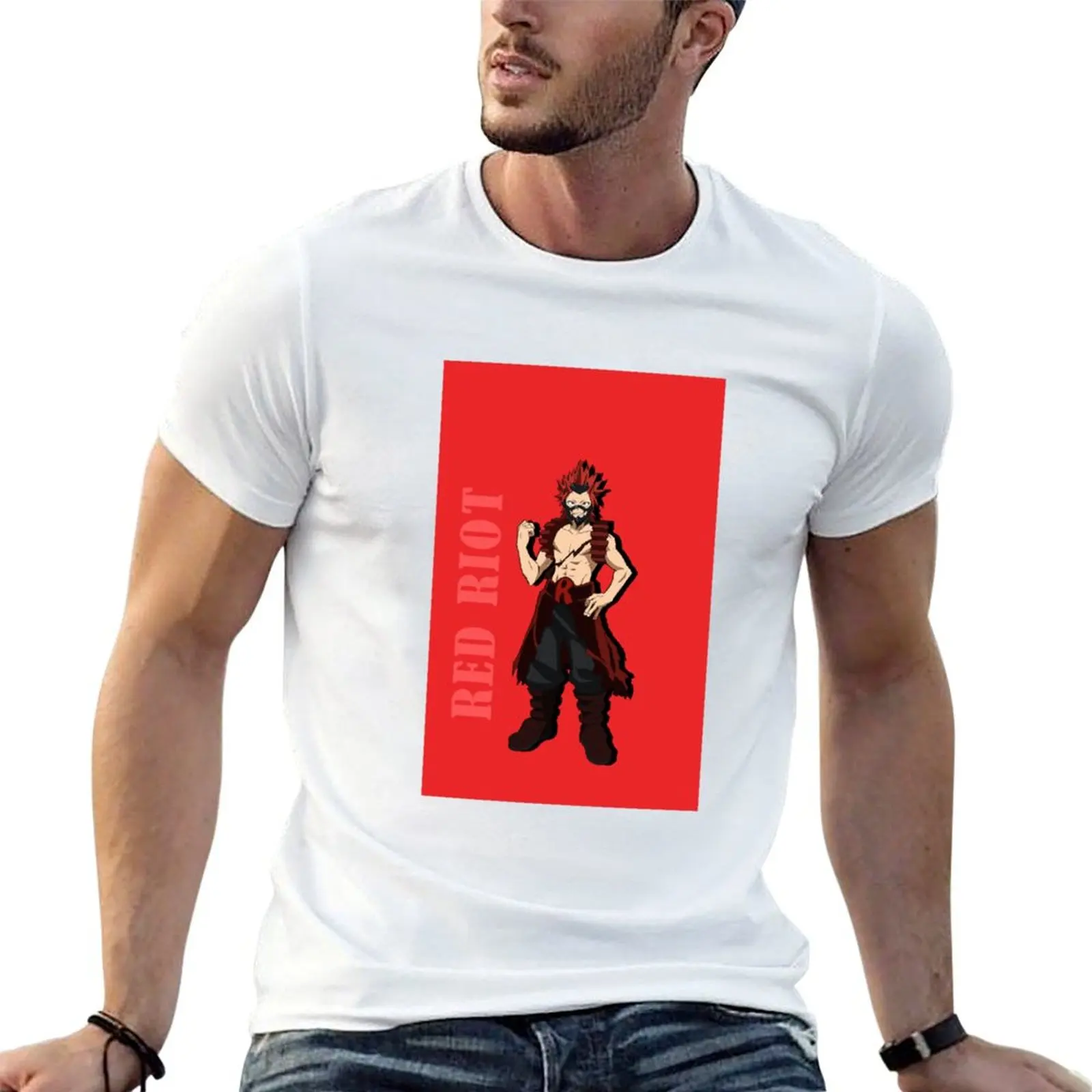 

Eijirou Kirishima T-Shirt cotton t shirt man anime tshirt T-Shirt