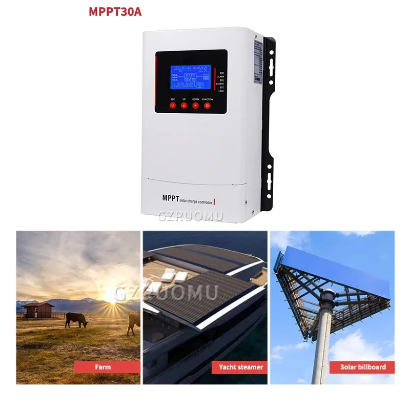 MPPT Solar Charge Controller 80A 60A MPPT 12V/24V/36V/48V Battery Charger Max 150V Back-light LCD Solar Regulator BTS Function