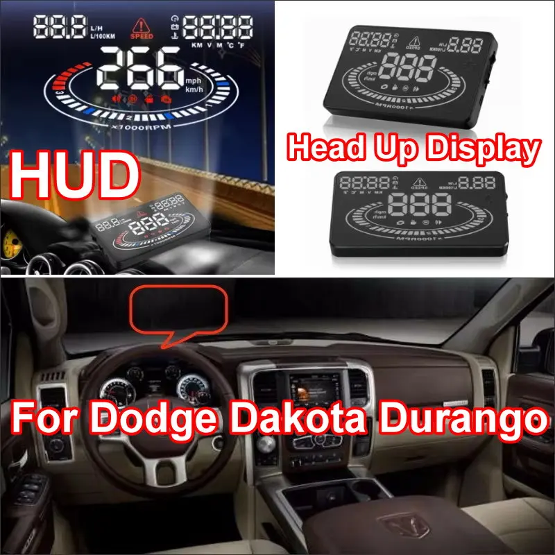 

Car Headup HUD Head Up Display For Dodge Dakota Durango 2005-2026 Auto Windshield Projector Accessories