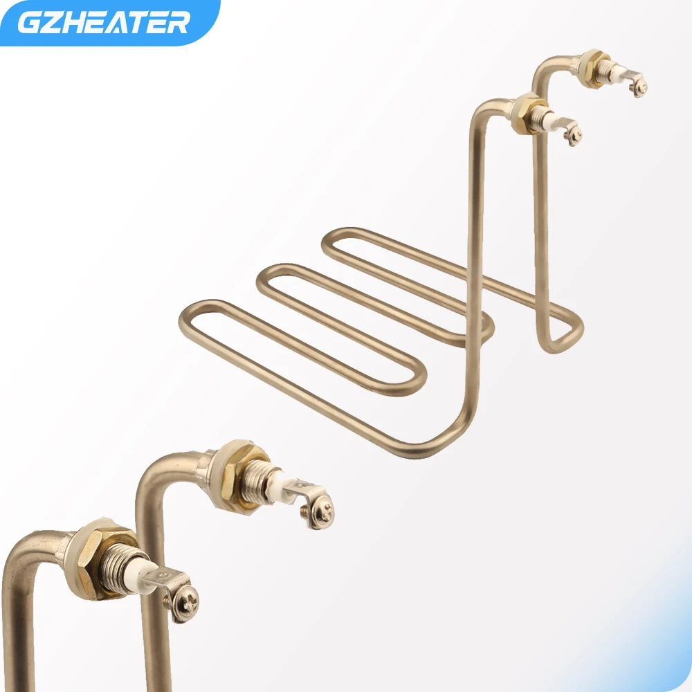 GZHEATER 3U Stainless Steel Fryer  Heating Tube 220V 2500W Electrical Heating Element for Electric Frying Pan