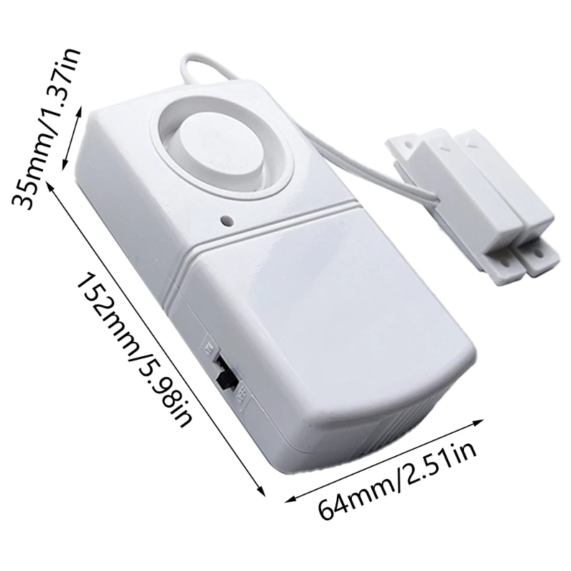 Alarma antirrobo inalámbrica para puerta y ventana con sensores magnéticos, alarma seguridad 120db