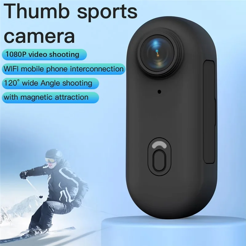 

Y45A-120 Degree Wide Angle Lens 1080P Action Camera Wifi Sports Camera Waterproof Case With Magnetic Lanyard Back Clip