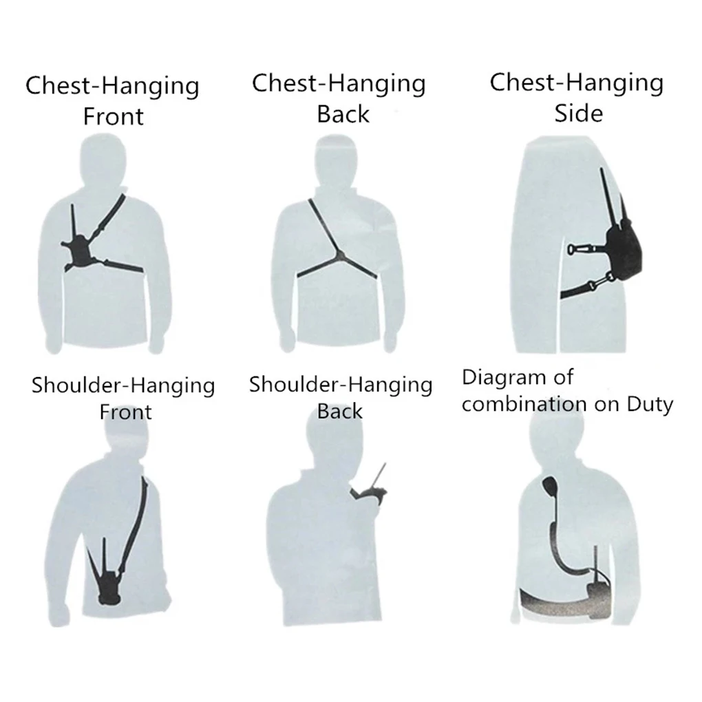 Bolsas de seguridad para Walkie Talkie, bolsa de Radio bidireccional, fundas de transporte ajustables, piezas de repuesto para Baofeng UV-5R/UV-82