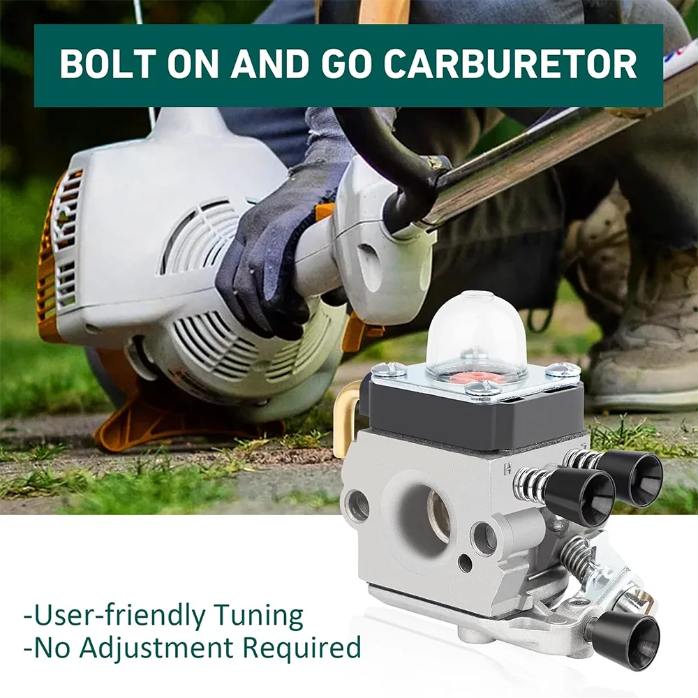 مكربن FS55 سهل التشغيل مع مجموعة إعادة البناء المميزة FS45 FS38 HL45 Carb لأجزاء أداة تشذيب الحافة ZAMA STIHL #2