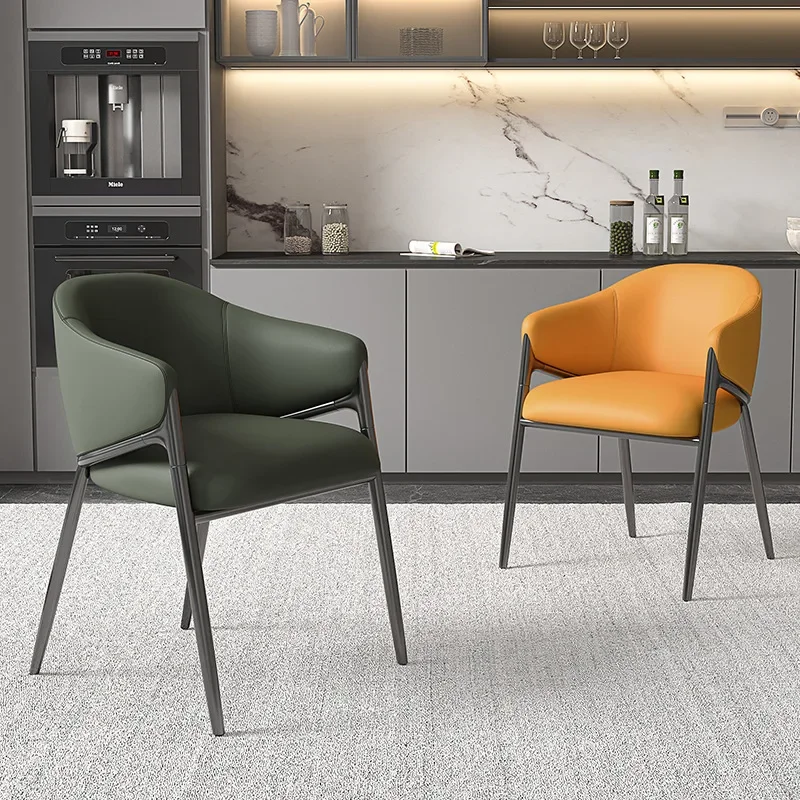 Italian style, light luxury, dining chair, household, dining table, stool, backrest