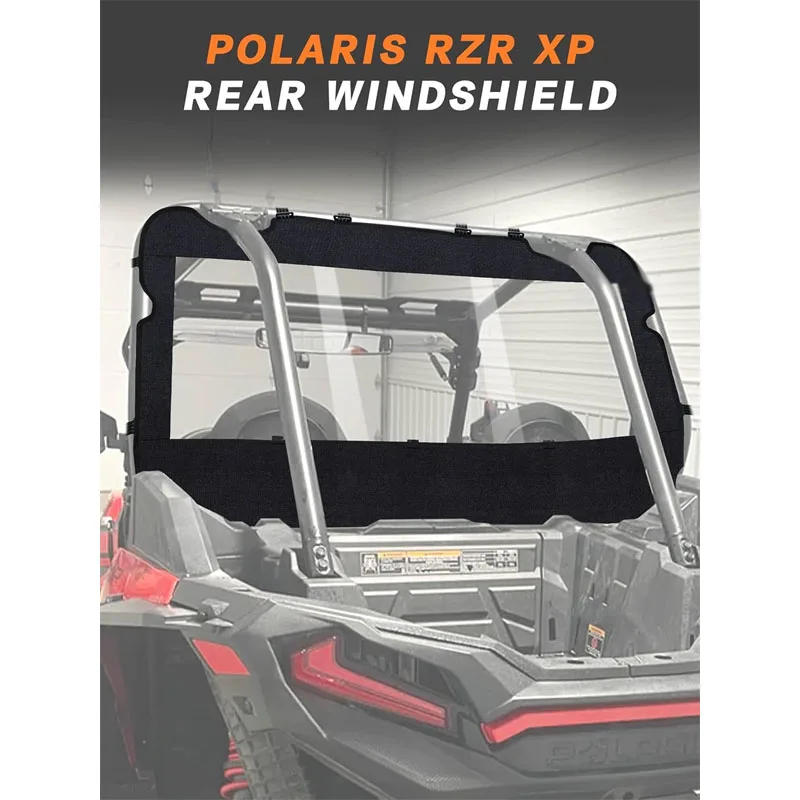 الزجاج الأمامي الخلفي الناعم UTV - نافذة خلفية Polaris RZR - متينة وسهلة التركيب، متوافقة مع RZR XP 1000 & TURBO (2014-2023) #2
