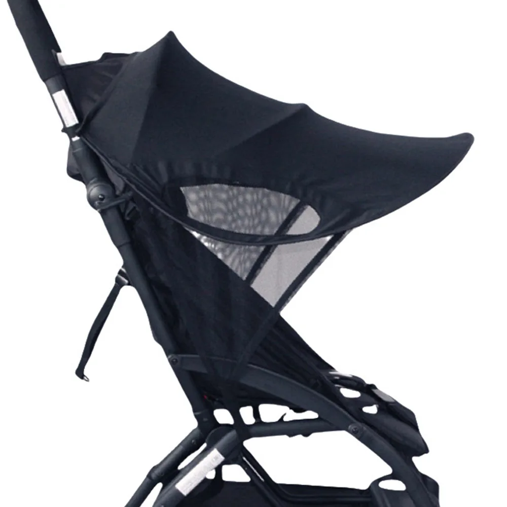 Pare-soleil pour poussette, auvent universel noir, couverture d'auvent pour bébé, parapluie coupe-vent, protection solaire, accessoires de poussette