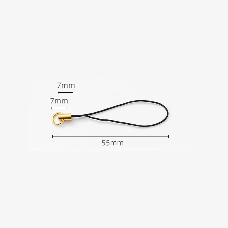 10/100Pcs 20Colors Multifunction Double Circle Clasp Lanyard Keychain Hook Strap Simple DIY Mobile Bag Trinkets Key Ring Rope