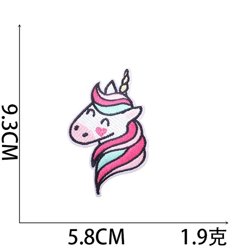 Creative Cartoon pony Embroidered Patches For Clothing Thermoadhesive Cute Patches Iron on Patches DIY Jackets Sew Stickers