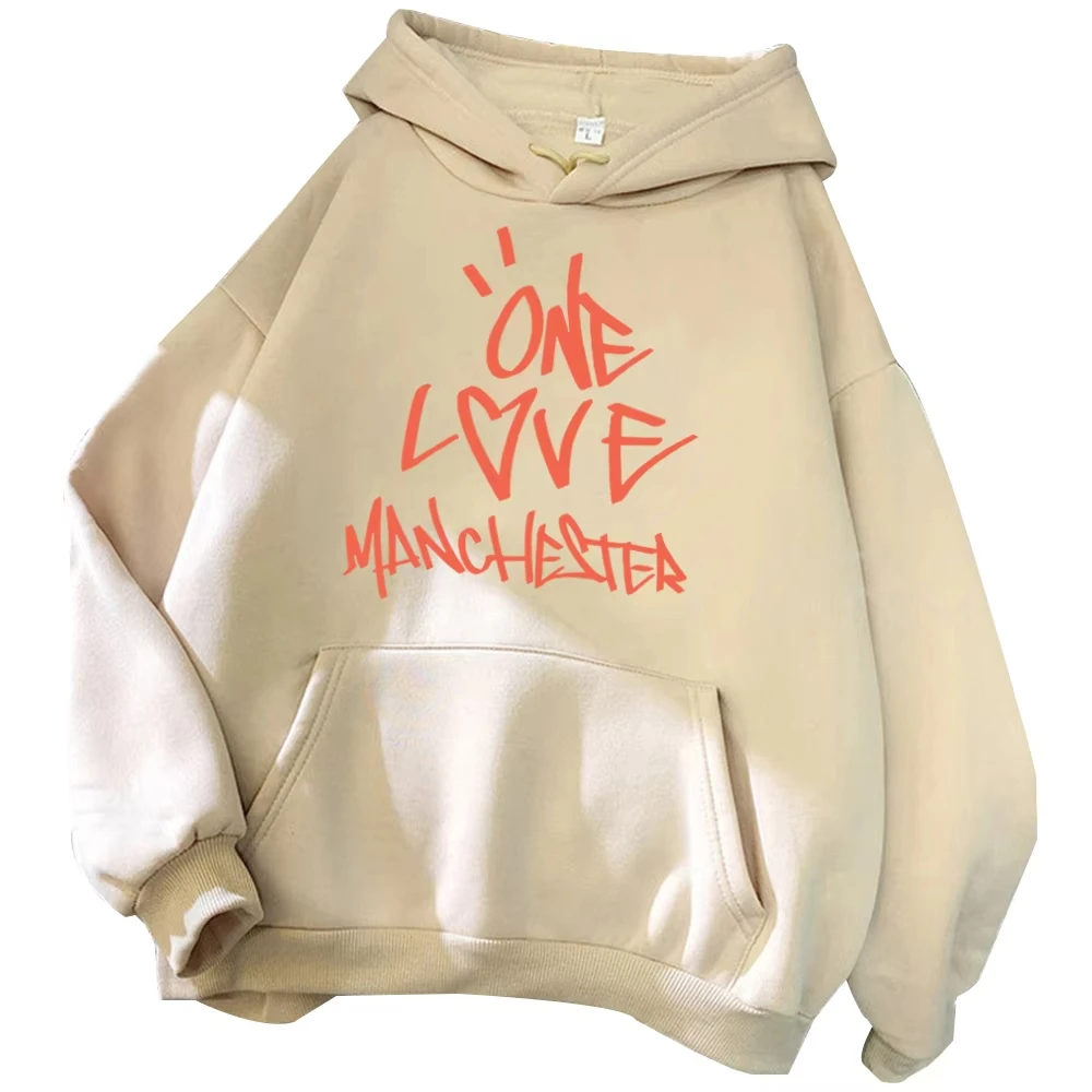 

Ariana Grande One Love Manchester Hoodie Ariana Grande Fan Hoodie Unisex Harajuku Long Sleeve Sweatshirts Oversized Trendy