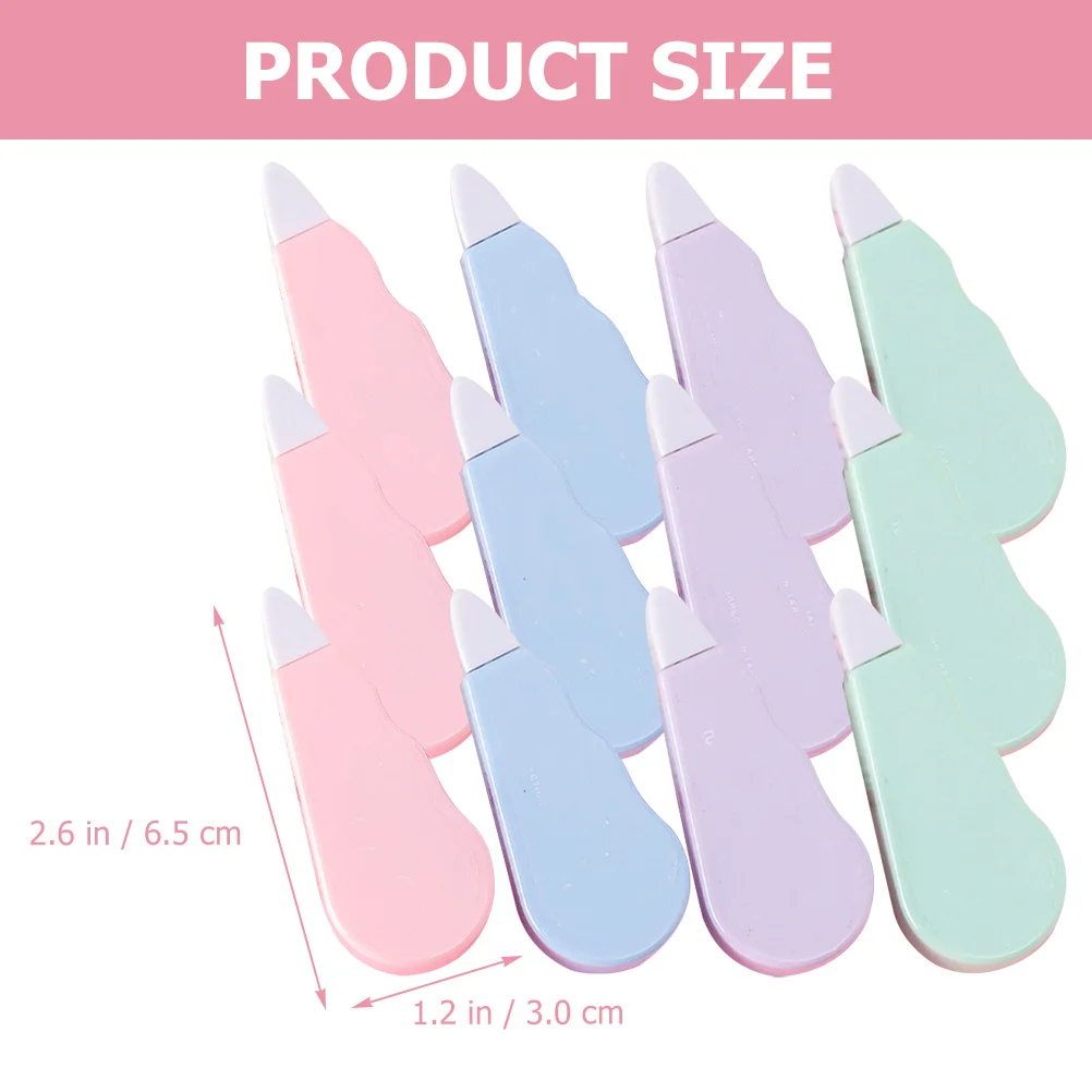 12Pcs Small Correction Tapes Perfect Workmanship Easy Slide Cover Mistakes Without Extra Scratches Cute Correction Tape