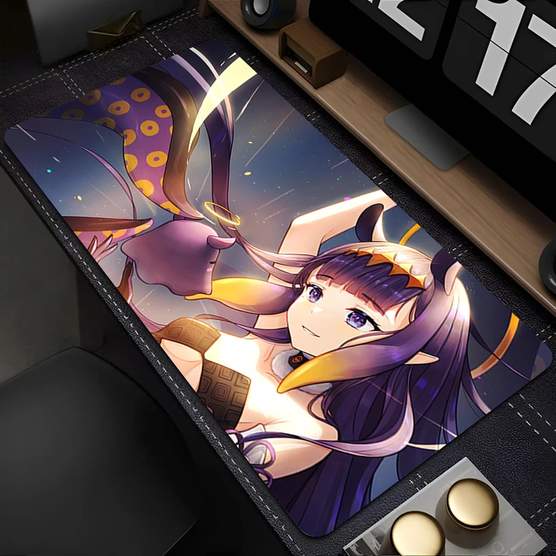 

Mousepad Gaming Mouse Pad PC Accessories Non-slip HD Keyboard Pad Large Desk Mat Rubber H-hololive Ninomae Ina Nis Extended Pad