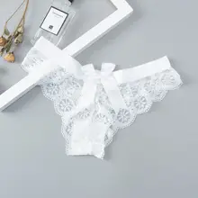 Lace G String Thong with Bow for Women #6