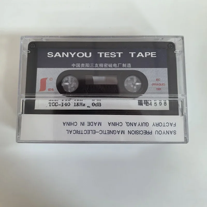 

ТЕСТОВАЯ ЛЕНТА SANYOU TCC-140 1kHZ-0DB РЕГУЛИРУЮЩИЙ УРОВЕНЬ Опорный уровень записи