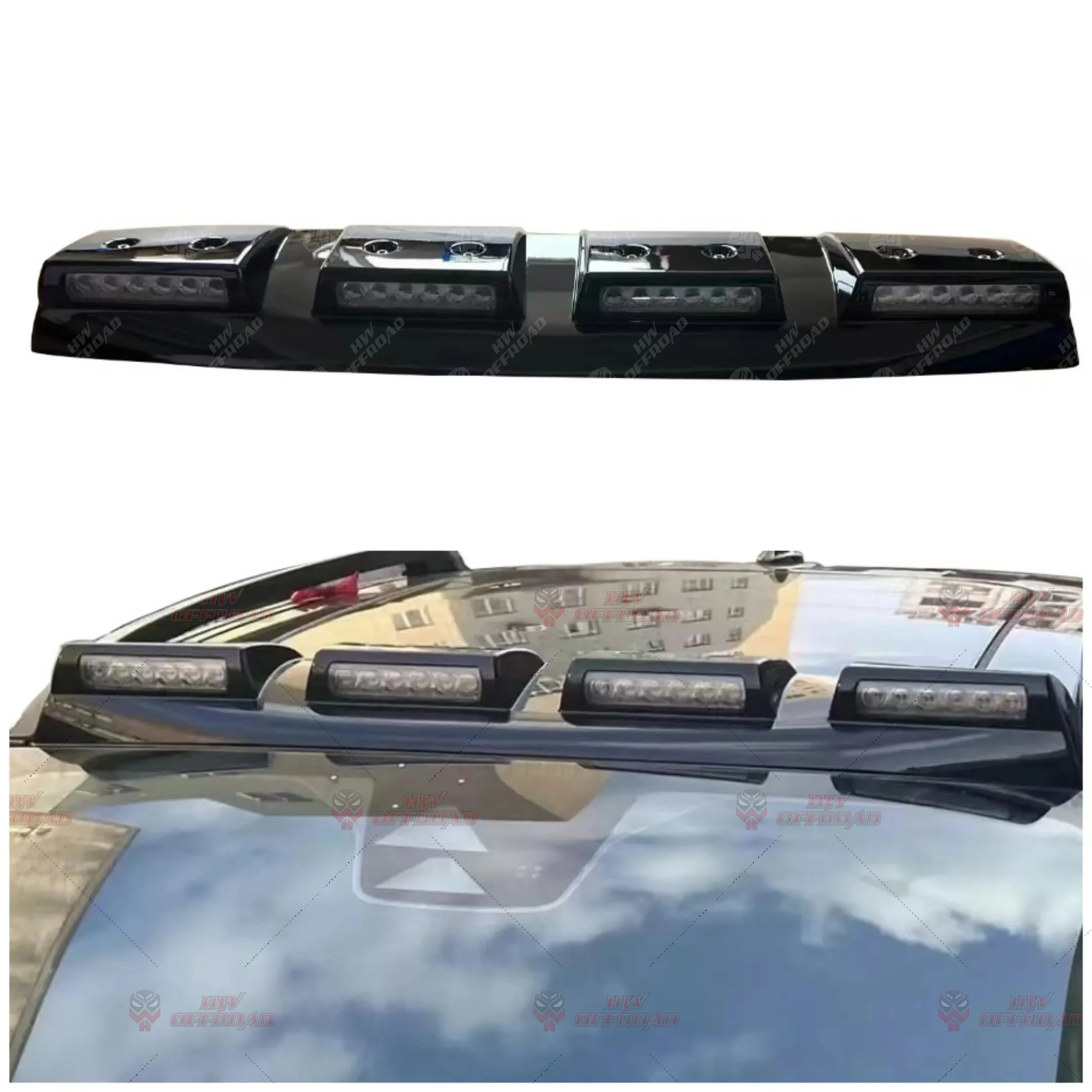 

HW 4x4 Roof Light Glossy Black Top Lamp Fits for Ranger T9 2023 2024 2025