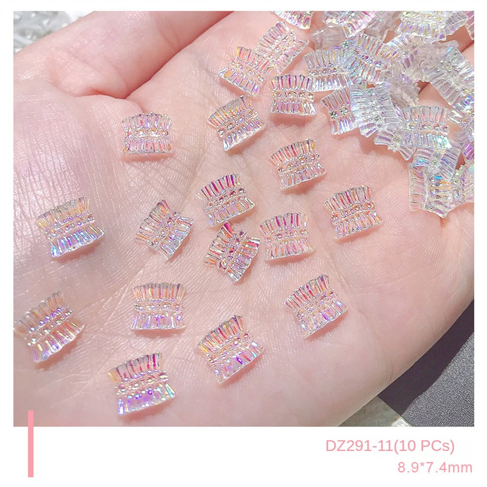 1~4SETS Nail Decoration Internet Celebrities Rich And Colorful Cute Bear Nail Decoration Holographic Trending Content