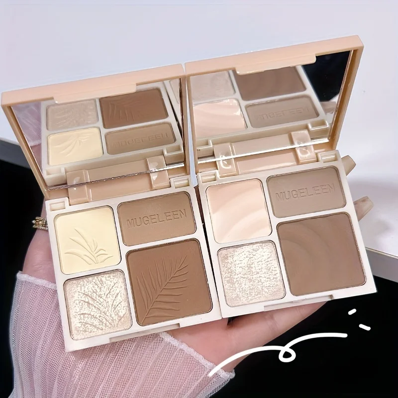 Facial Highlighter Makeup Palette Face Matte Shadow Lasting Glow Brighten Contour Shimmer Powder Cosmetics