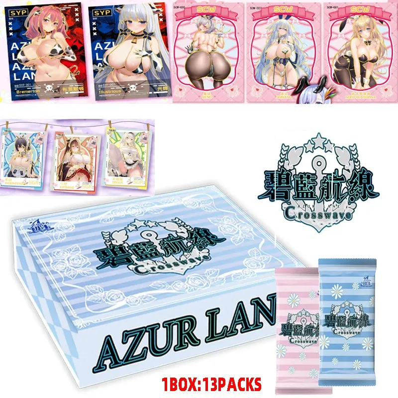 

2024 Goddess Story Cards Azur Lane:crosswave Sgr Slp Rare Cards Anime Girls Party Swimsuit Bikini Feast Booster Box