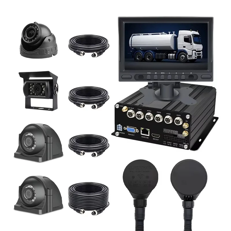 

Ultrasonic Fuel Level Sensor 4Channels 4G GPS WIFI Car MDVR Solution Real-time Monitoring Oil Volume