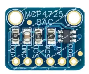 DAC module digital-to-analog conversion MCP4725 12-bit DAC I2C interface 12-bit DAC blue board