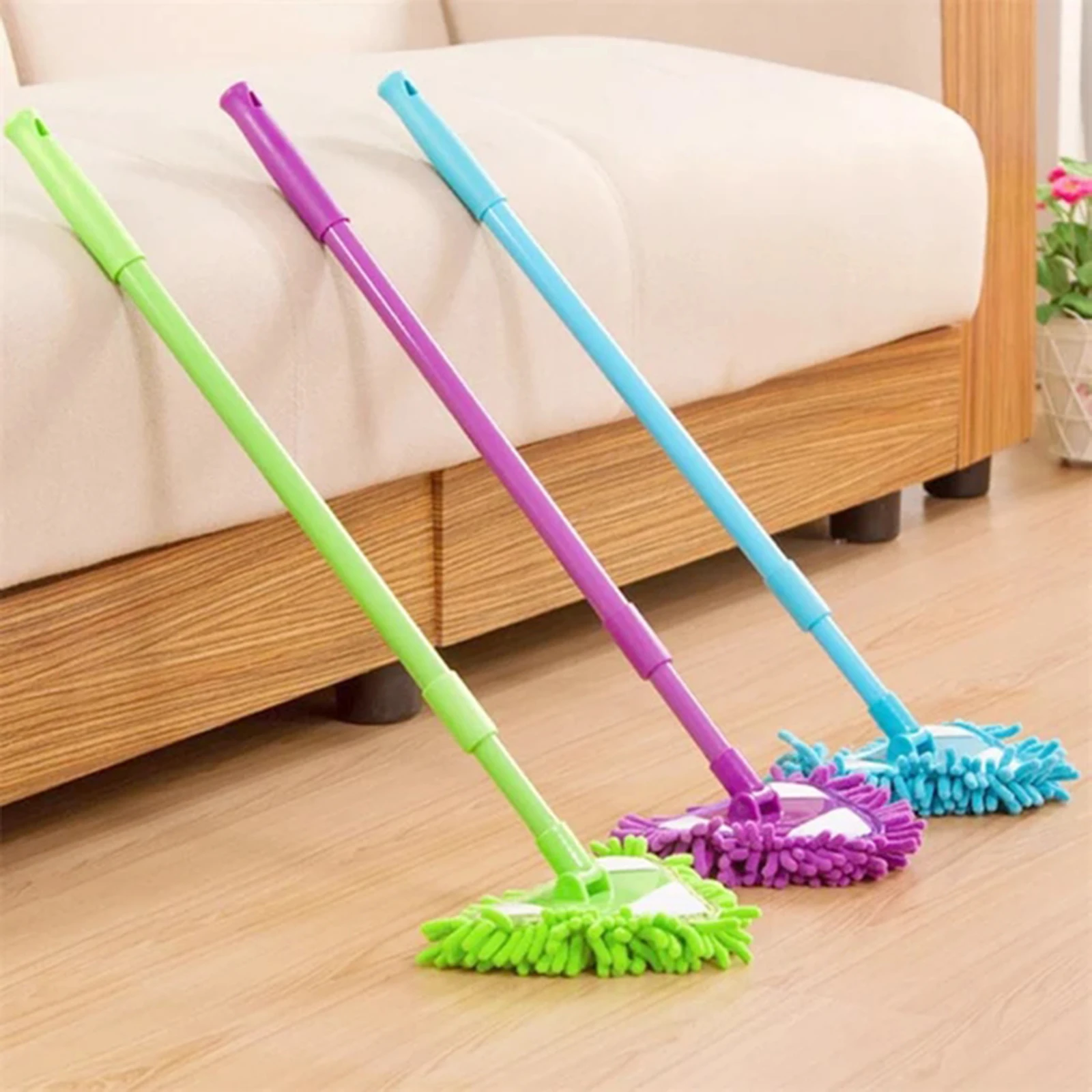 Triangular Cleaning Washing Mop 180 Degree Rotatable Adjustable Home Wall Ceiling Floor Cleaning Mop Household Cleaner Tools