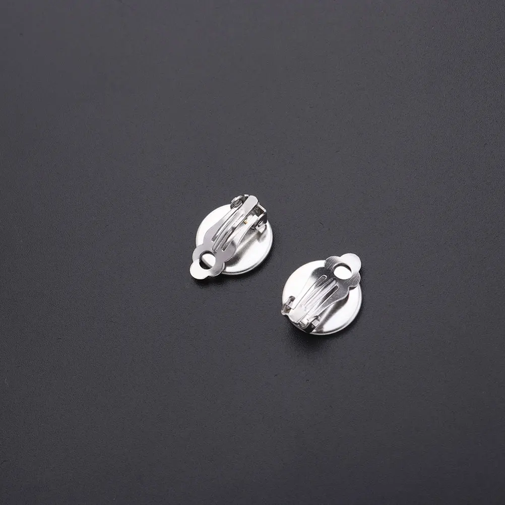

20 Pcs Ear Clip Accessories Earring Making Jewelry Supplies Stainless Steel Elegant Charm Party Fashionable for