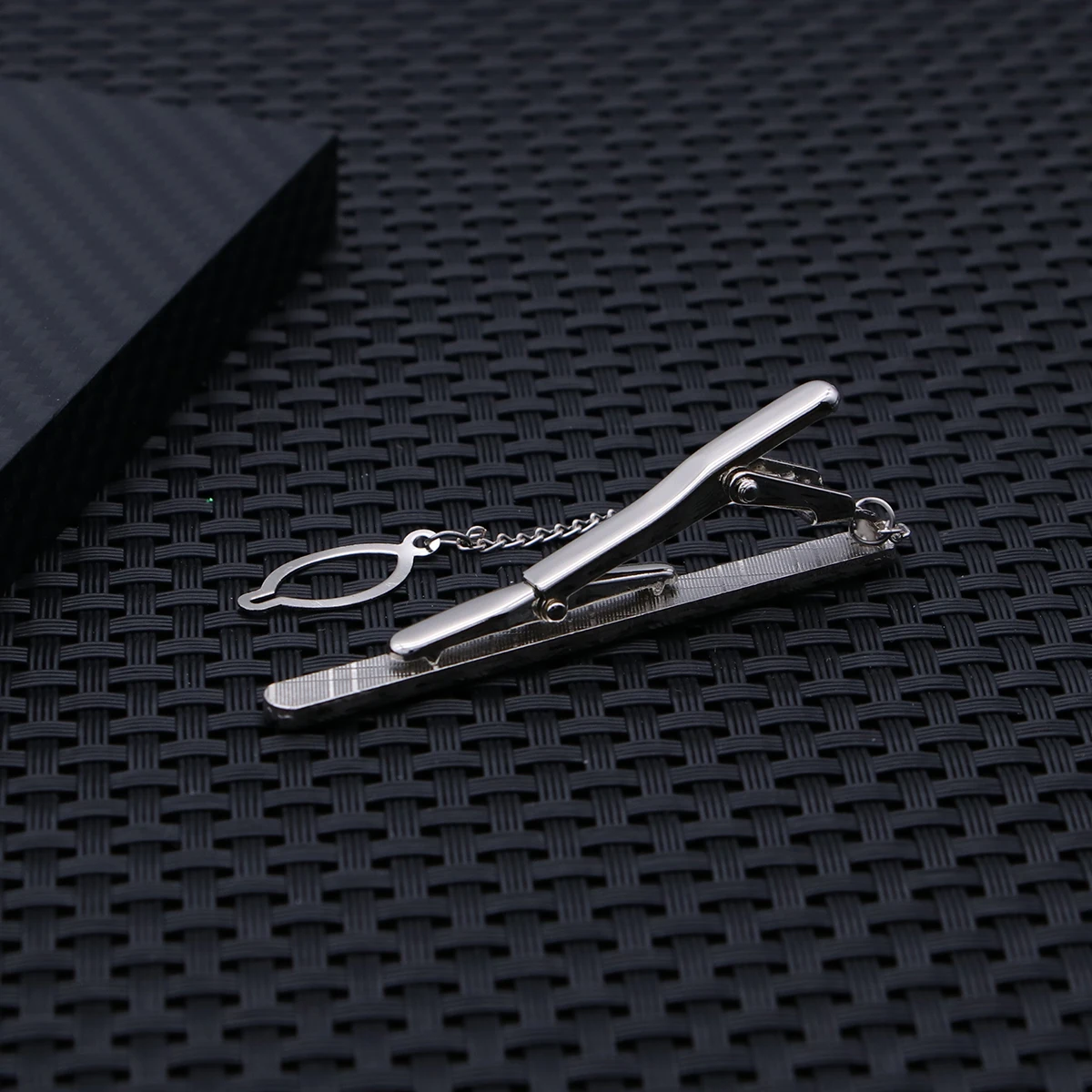 Business Tie Clip Metal Necktie Clamp Elegant Lapel Pinch Bar Clip For Formal Accessories Cufflink Set Tie Gift