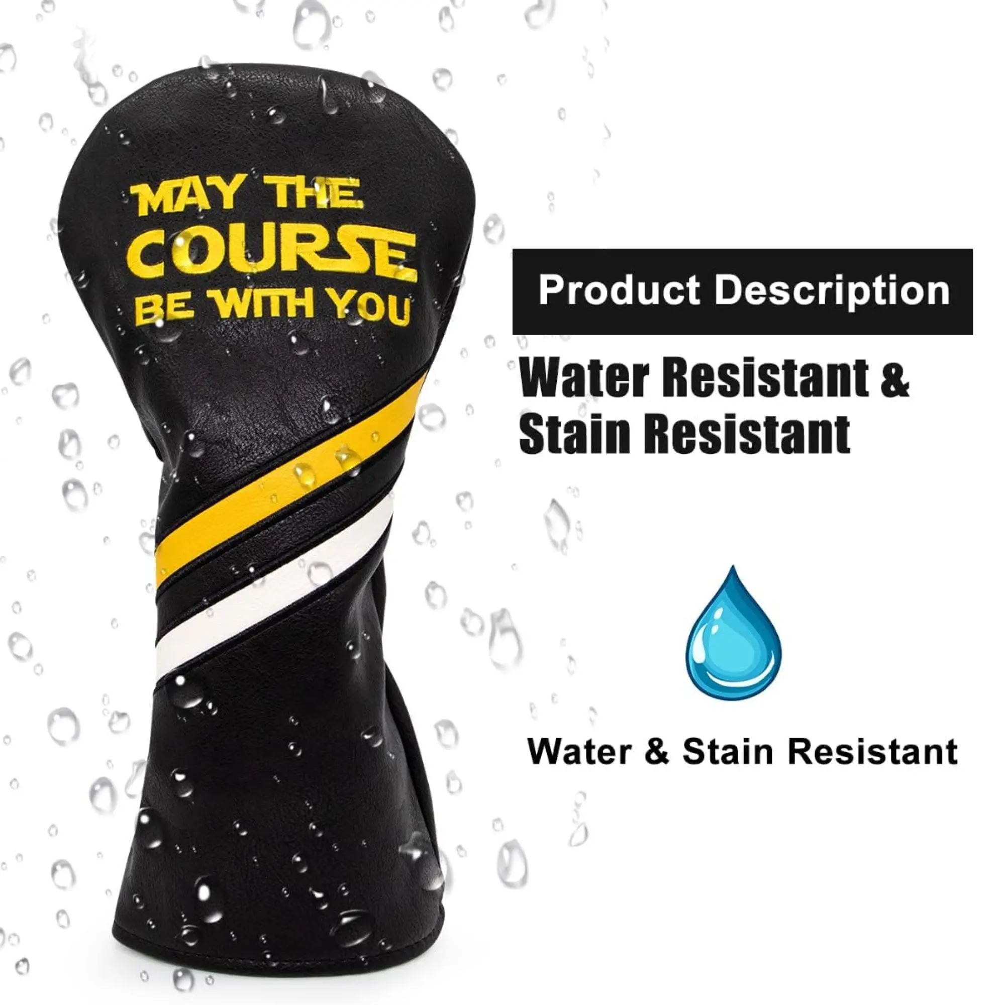 أغطية رأس نادي الجولف، أغطية رأس نادي الجولف قد تكون معك، نمط أنيق مطرز ممتاز، هدية جولف للأب