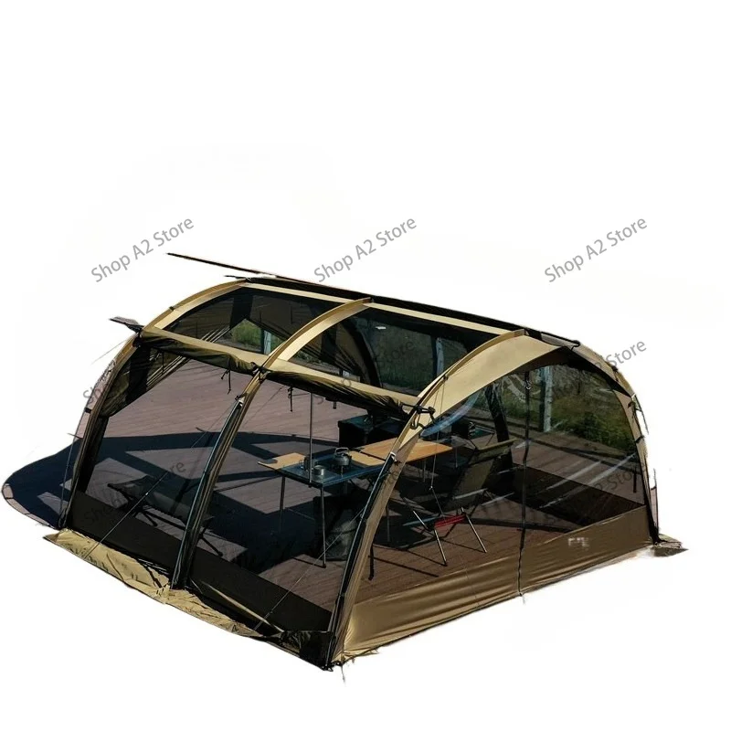 Tent rain and sun protection outdoor multi-person exquisite camping igt tunnel can be expanded indefinitely