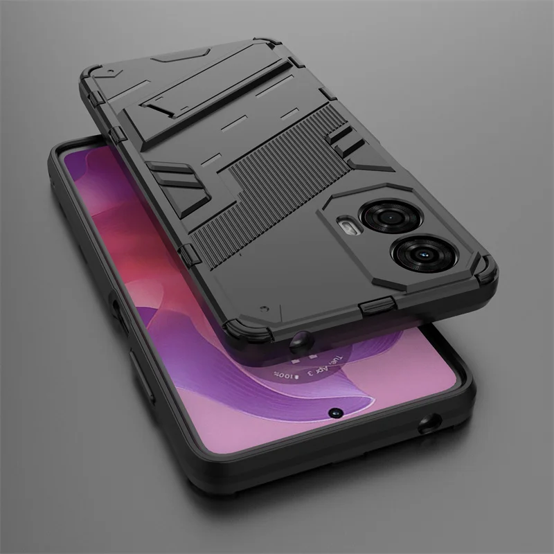 For Motorola Moto G24 4G Case Armor Shockproof Phone Cases For Moto Rola G 24 MotoG24 24G 4G 2024 Magnetic Holder Stand Cover