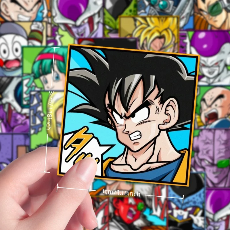 Dragon Ball Z 54PCS Stickers Pack - Waterproof Anime Decals for Laptops, Water Bottles & Skateboards, Ideal Gift for DBZ Fans