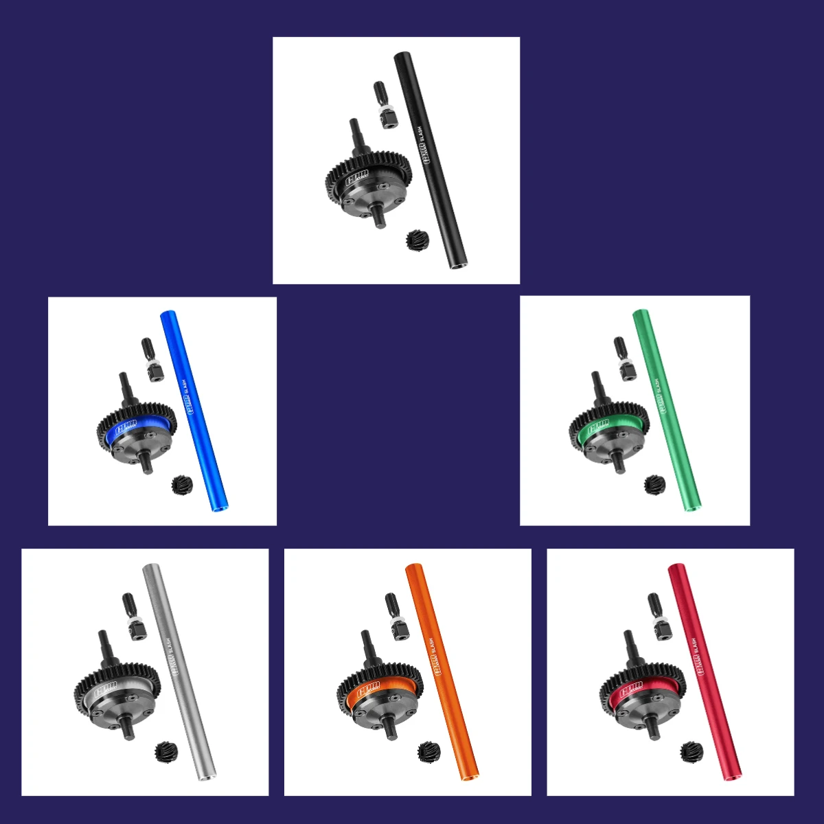 

GPM 4140 CARBON STEEL + 7075 ALLOY CENTRE COMPLETE DIFFERENTIAL For TRAXXAS MINI SLASH 4X4-108164-1