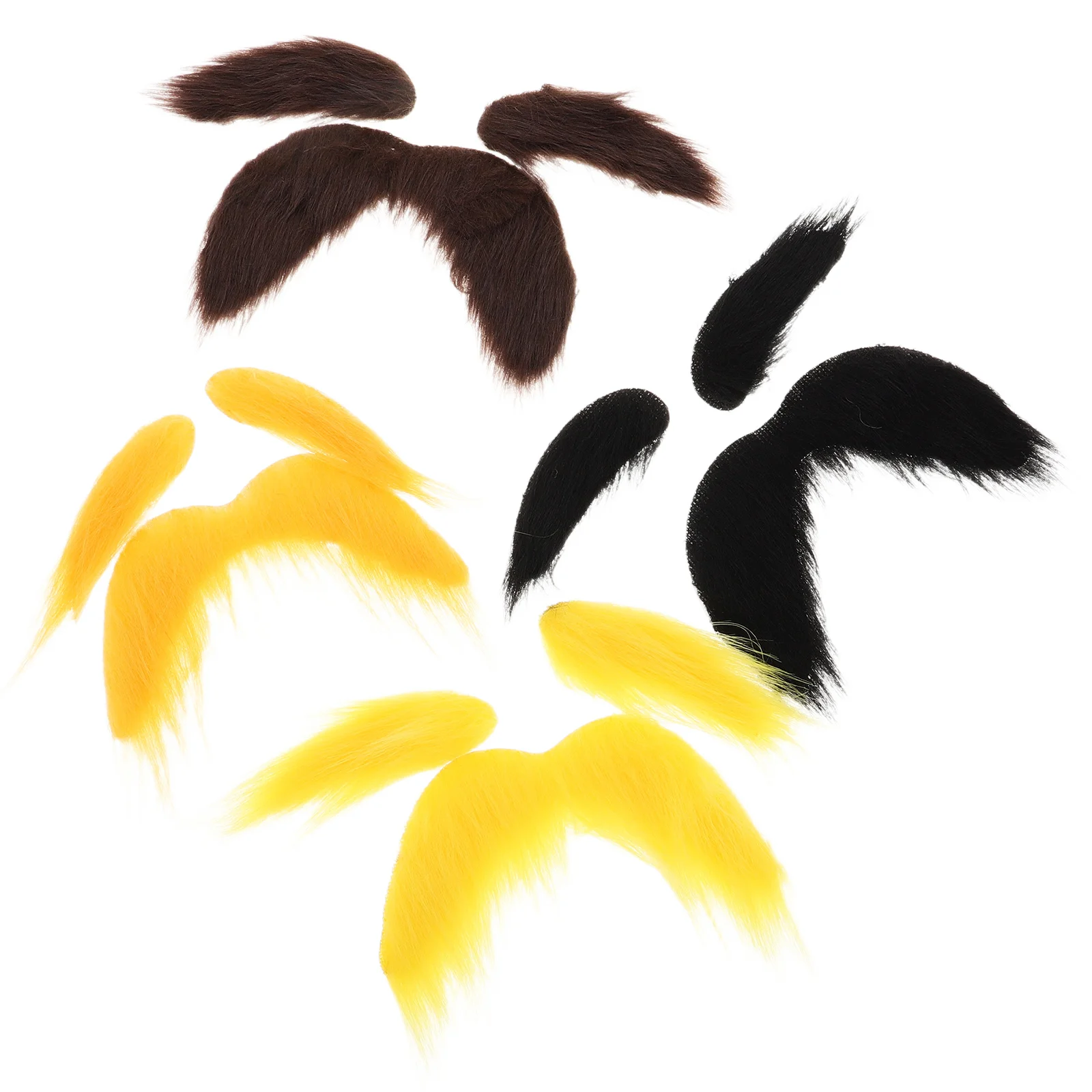 

4Sets Party Fake Beard and Mustache Set Realistic Facial Hair Costume Props for Halloween Cosplay Photo Booth Festive Gatherings