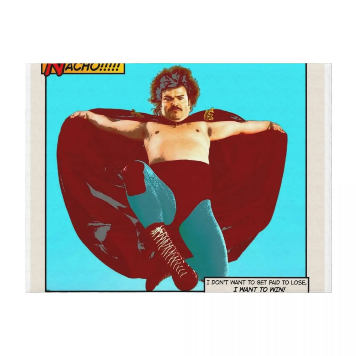 

Nacho Libre - I Want To Win! Throw Blanket Flannels Heavy Luxury Throw bed plaid Blankets