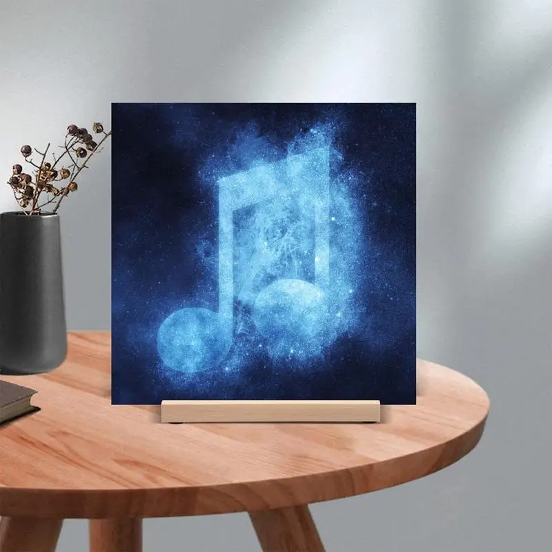 若者、デスクスタンド、ディスプレイオーガナイザー、ラック、収納装飾用の木製レコードホルダー