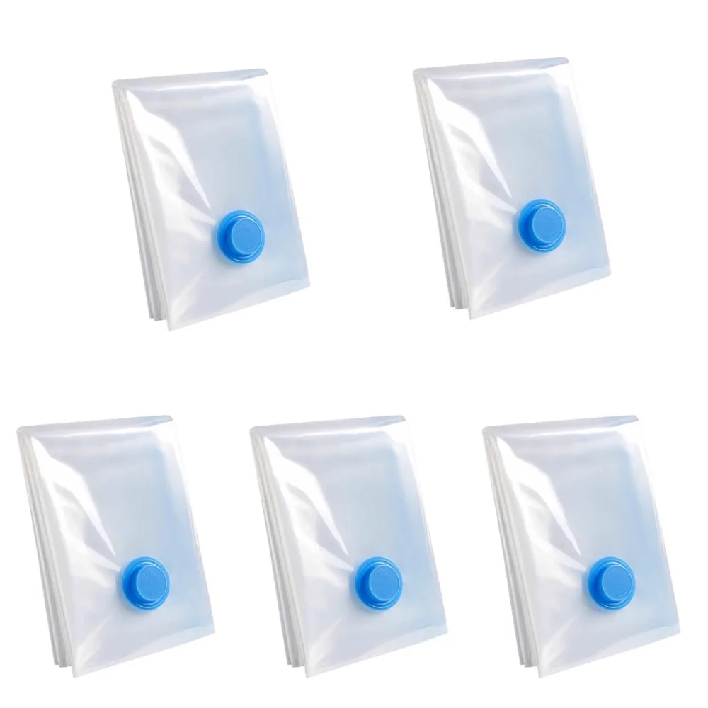 

Reusable Vacuum Storage Bag Thickened Large Capacity Compression Bag Transparent Waterproof Clothes Storage Bag