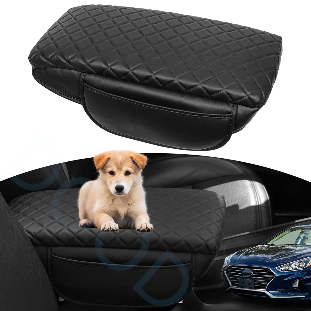 

Interior Armrest Cushion Cover Fit for Hyudai Sonata 2019 2020 2021 2022 2023 2024 Console Cover Organizer Armrest Cover