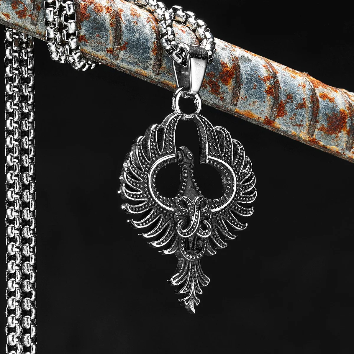 Legend Phoenix уникальные мужские ожерелья с подвеской, ювелирные изделия из нержавеющей стали для мужчин и женщин, аксессуары в стиле панк, хип-хоп, подарки, оптовая продажа