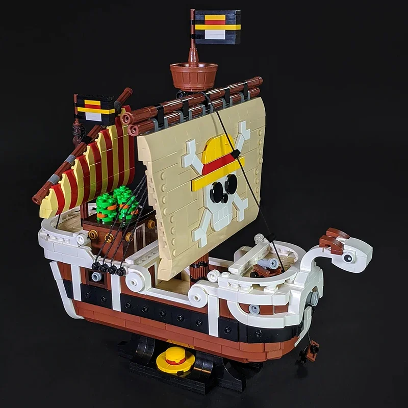 

MOC Going Merry Light and Fast Sailing Boat Building Block Kit Maritime Adventures Anime Pirate Ship Model Toys for Kids