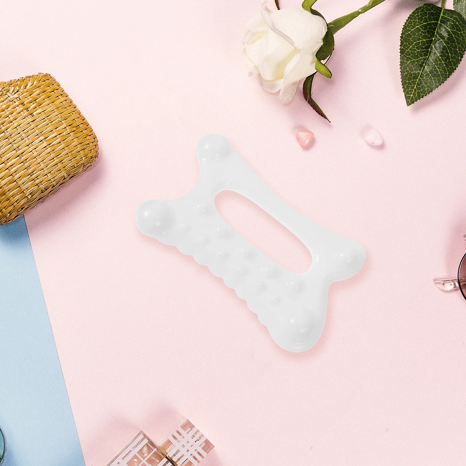 괄사 마사지기 휴대용 바디 마사지 도구 미끄럼 방지 손잡이 근육 완화 목 등 머리 얼굴 여행용 괄사 마사지 도구