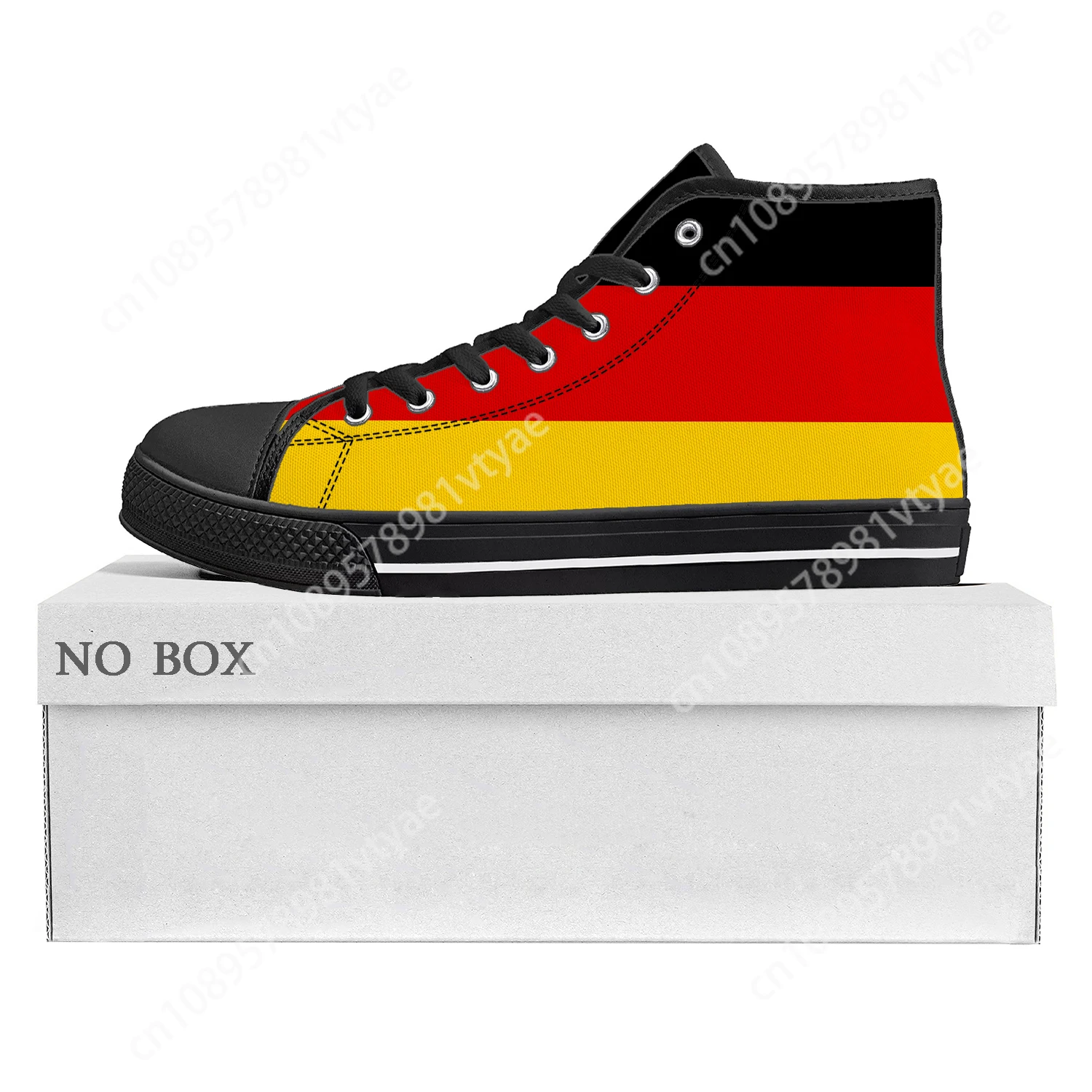 German Flag High Top High Quality Sneakers Mens Womens Teenager Canvas Sneaker Germany Casual Couple Shoes Custom Shoe