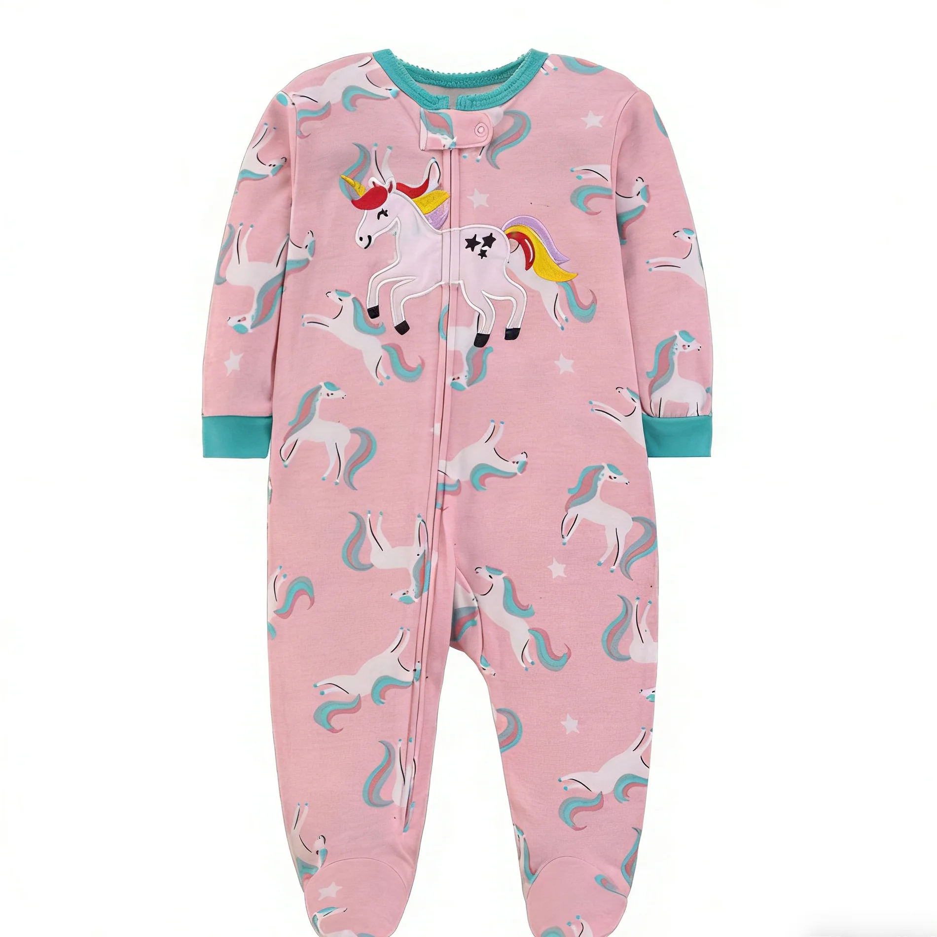 أفرول نوم للأطفال حديثي الولاد - مراجعة Cotton Baby Onesies Zipper وسعره