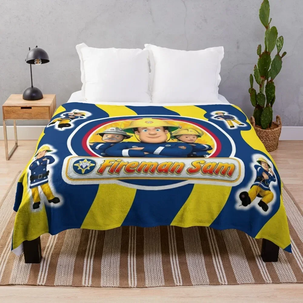 

Fireman Sam Abstract Throw Blanket cosplay anime Picnic Hairys Bed Blankets