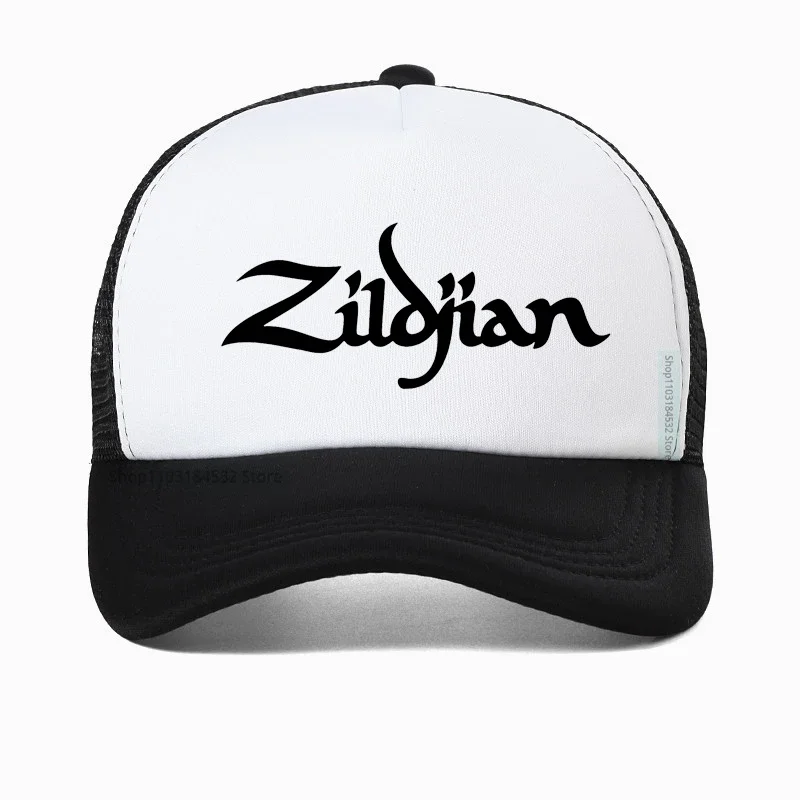 

Zildjian Logo Baseball Cap For Unisex Summer Style Mesh Trucker Caps men cotton Breathable Adjustable sports Snapback hats
