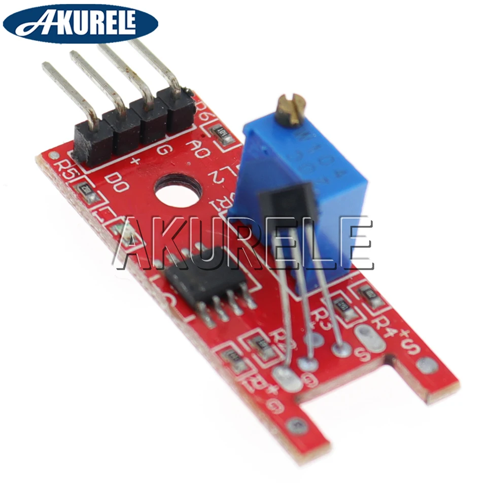Sensor de efecto Hall magnético KY-024, interruptores, módulo de Sensor de conteo de velocidad, Módulo lineal estándar para Arduino