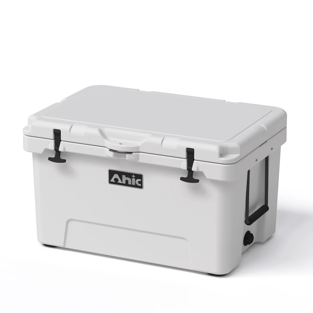 75QT Food Grade Outdoors Rotomolded Locking Plastic Fishing Ice Cooler Box for Picnic Beach Camping Large Thermal Ice Chest