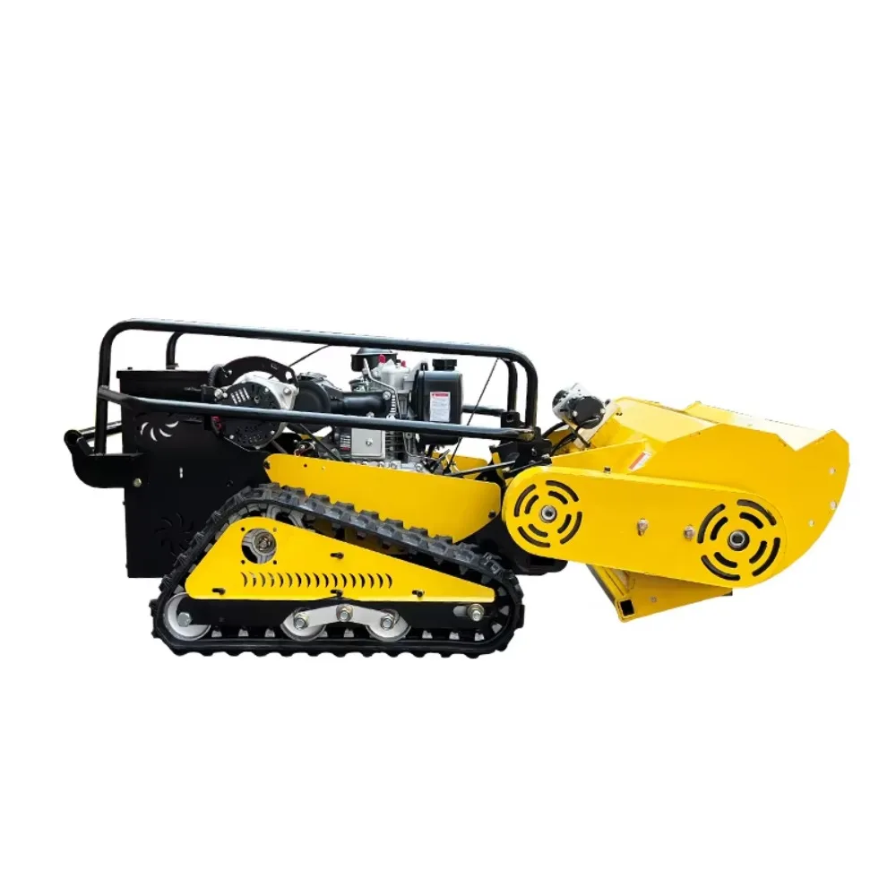 100cm Cutting Width  Remote Control Forest Mulcher Petrol Brush Cutter Crawler Flail Mower view 4