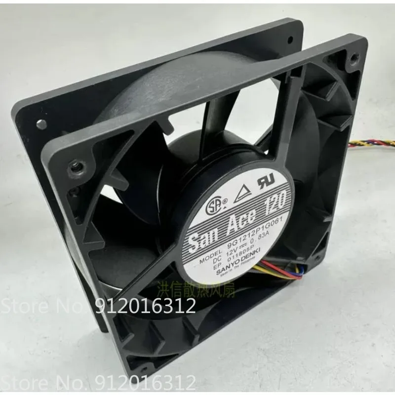 New Fan for Sanyo 12038 9G1212P1G061 DC12V 0.83A 4-wire Cooling Fan 120 * 120 * 38MM 12038