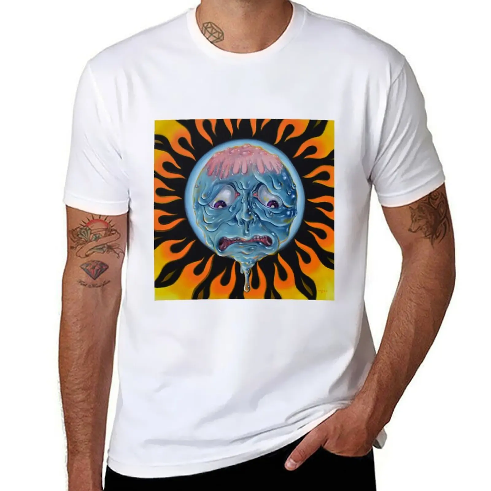 

Melt! T-Shirt cotton t shirts high quality t shirts for man pack white T-Shirt