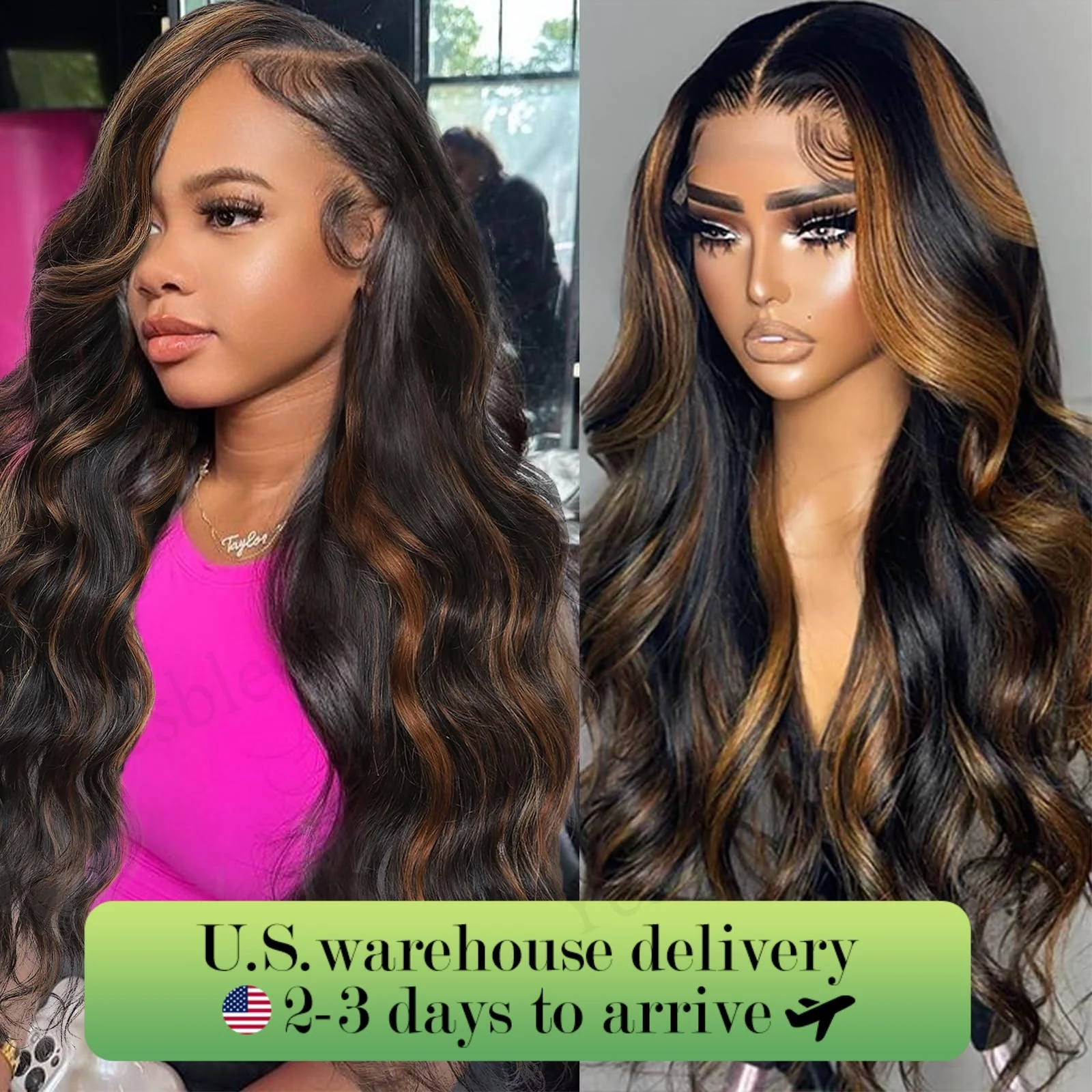 Ombre Lace Front Wig Human Hair 1B/30 Highlight Body Wave Lace Front Wigs Human Hair Pre Plucked 13x4 Hd Lace Frontal Wig